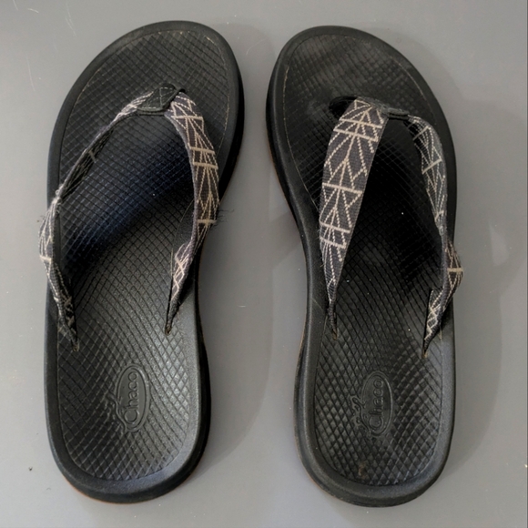 Chaco Black Playa Pro Flip Flops Men's Size 12****See Description - Picture 1 of 12